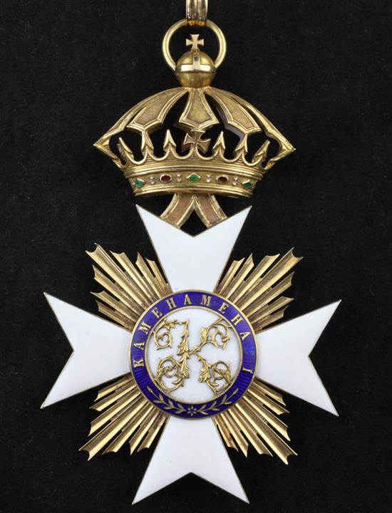 A Hawaiian Royal Order of Kamehameha I Commanders Cross 4.5in